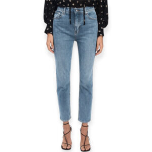 Derek Lam 10 Crosby Eden High Waist Jeans Blue Denim Straight Leg Size 27 NWT